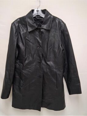 Vintage Excelled Real Leather Trench Coat
